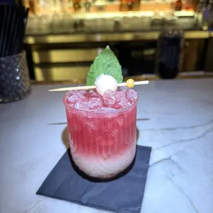 Lychee mocktail