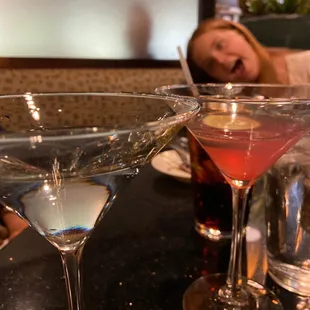 Martini and Cosmo...photo bombed