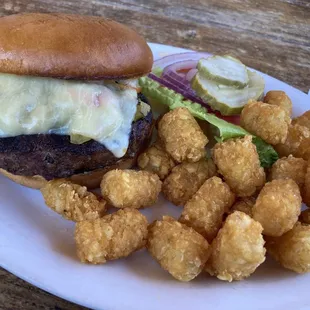 Green Chile Cheeseburger