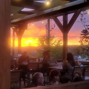 Sunset on the patio!
