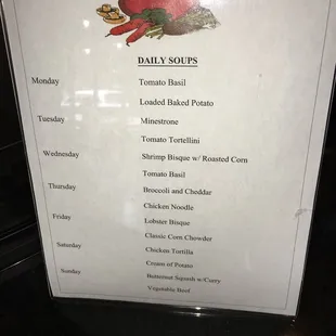 Soup specials