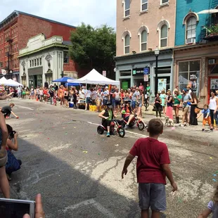 Nice festival in Cincy!  Tryke races and water balloons.