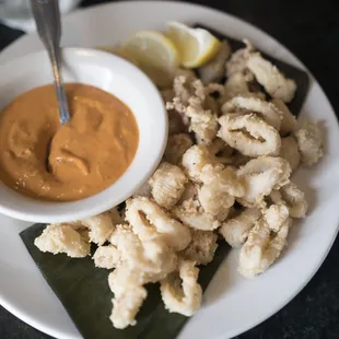 Calamari with unusual, addictive sauce