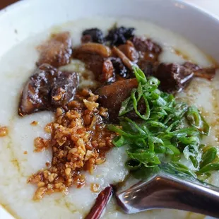 Pork belly congee