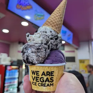 Ube and cookies and cream were delicious!