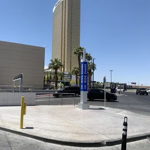 Parking garage. Can walk from there.