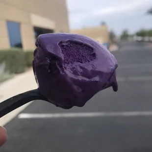 Ube brownie icecream