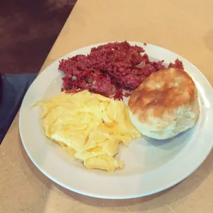 Corner beef hash breakfast