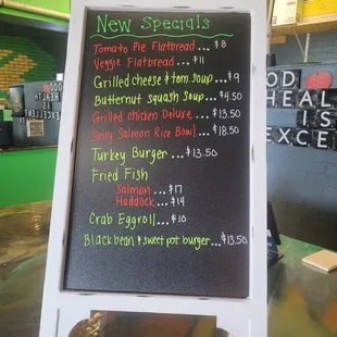 Weekly special board