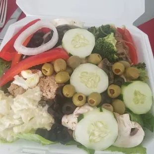 2lbs of salad with tuna for $14. Great price!