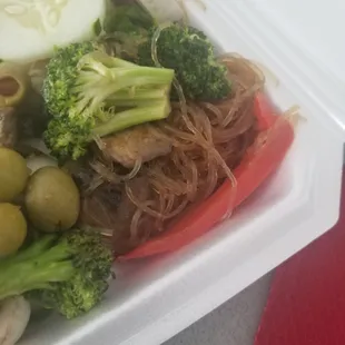 Asian noodle was sooo delicious and savory.