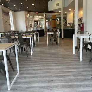 The dining area.