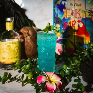 Blue Lagoon Mojito Mocktail