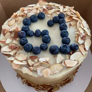 Birthday cake for age 61