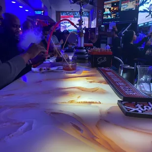 a man smoking a cigarette