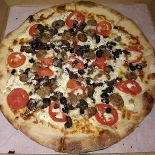 pizza, food