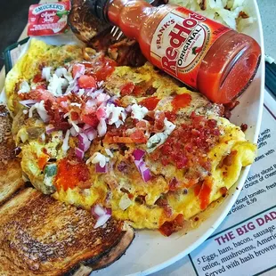 Biggest bestest Omelette OMG fantastic
