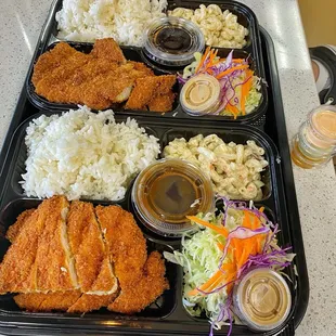 Chicken Katsu and Pork Katsu