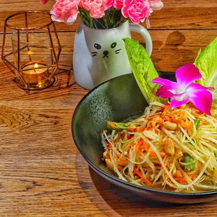 Savory papaya salad