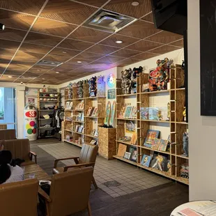 Merchandise and art to buy.