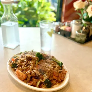 Drunken Noodles with pork.