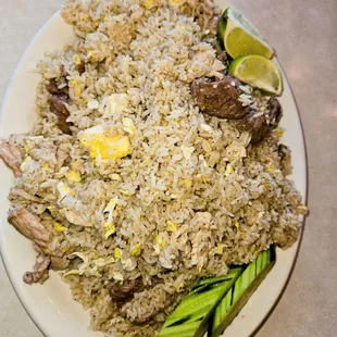 Fried Rice Thai-style with chicken and beef