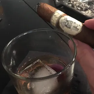 Manhattan and cigar