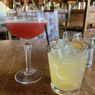 Some fruity vodka thing and smoked sage margarita