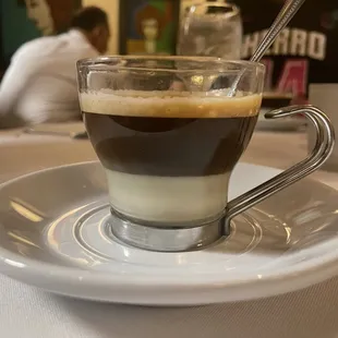 Espresso with leche condensada