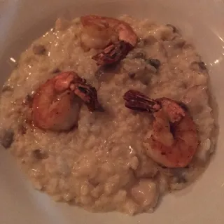 Risotto al Funghi e Gamberi