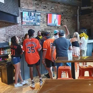 Inside decor of the bar.