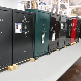Hundreds of safes on display