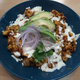 Chorizo Bowl Comes with Tartilla