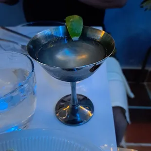 The Zaquiri.  Classic rum daiquiri but the citrus blend they add complements the seafood perfectly.