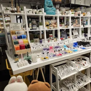 Candles, amulets, etc