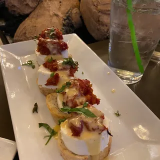 Goat Cheese and Tomato Jam Bruschetta