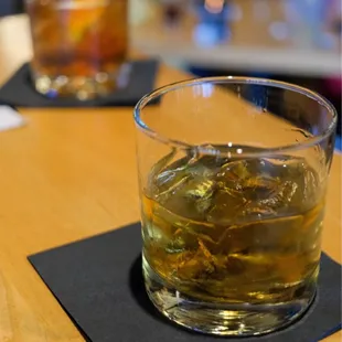 Whiskey on the rocks