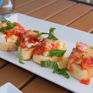 Goat Cheese &amp; Tomato Jam Bruschetta