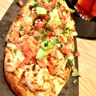 Shrimp flatbread