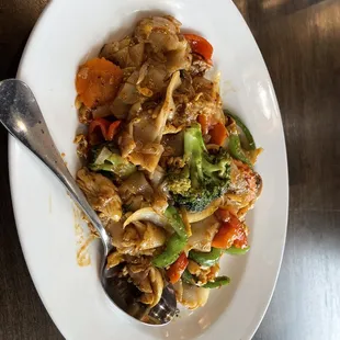 Pad Phad Kee Mao chicken