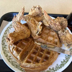Chicken and waffles