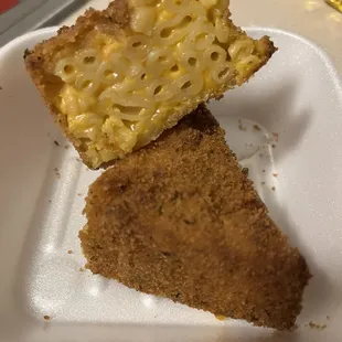 Inside of the Deep Fried Mac &amp; Cheese