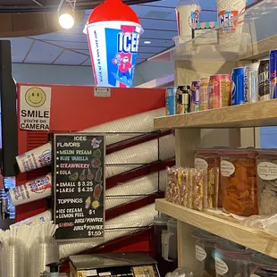 the inside of a grocery store