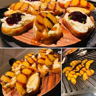 a variety of appetizers