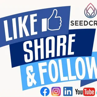 Let's get social! Be sure to Like, Share, and Follow us on our social media platforms!