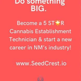 Take control of your future and do something BIG! SeedCrest can help you get there.