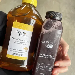 Local honey &amp; local elderberry tea