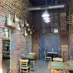 Small inside seating area