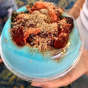  person holding a bowl of food