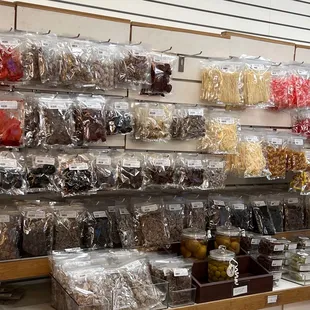  variety of nuts and candy